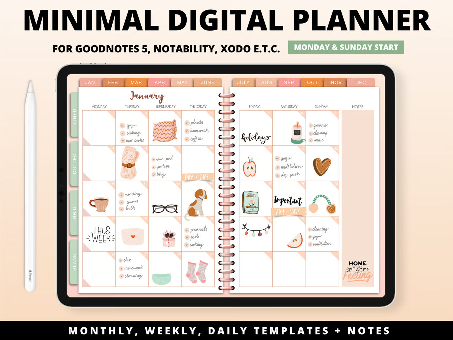 Goodnotes Digital Planner Template