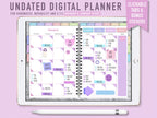 Undated Digital Planner - Purple